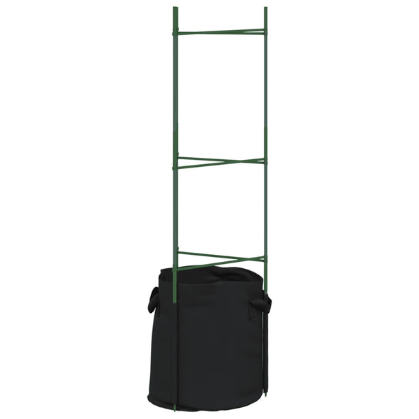 Tomaattihäkki kasvipussilla Dunarica 116cm (6 kpl teräs ja pp)