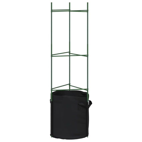 Tomaattihäkki kasvipussilla Dunarica 116cm (6 kpl teräs ja pp)