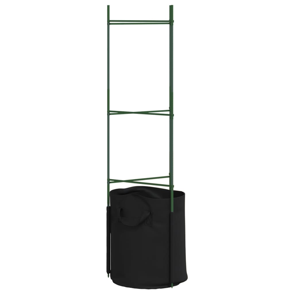 Tomaattihäkki kasvipussilla Dunarica 116cm (6 kpl teräs ja pp)