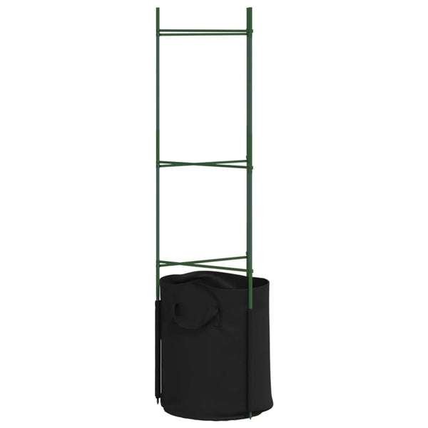 Tomaattihäkki kasvipussilla Dunarica 116cm (6 kpl teräs ja pp)