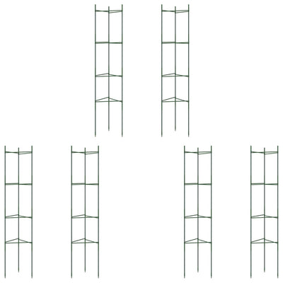Tomaattihäkki 6 kpl 154 cm teräs ja PP