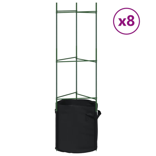 Tomaattihäkki kasvipussilla Dunarica 116cm (8 kpl teräs ja pp)