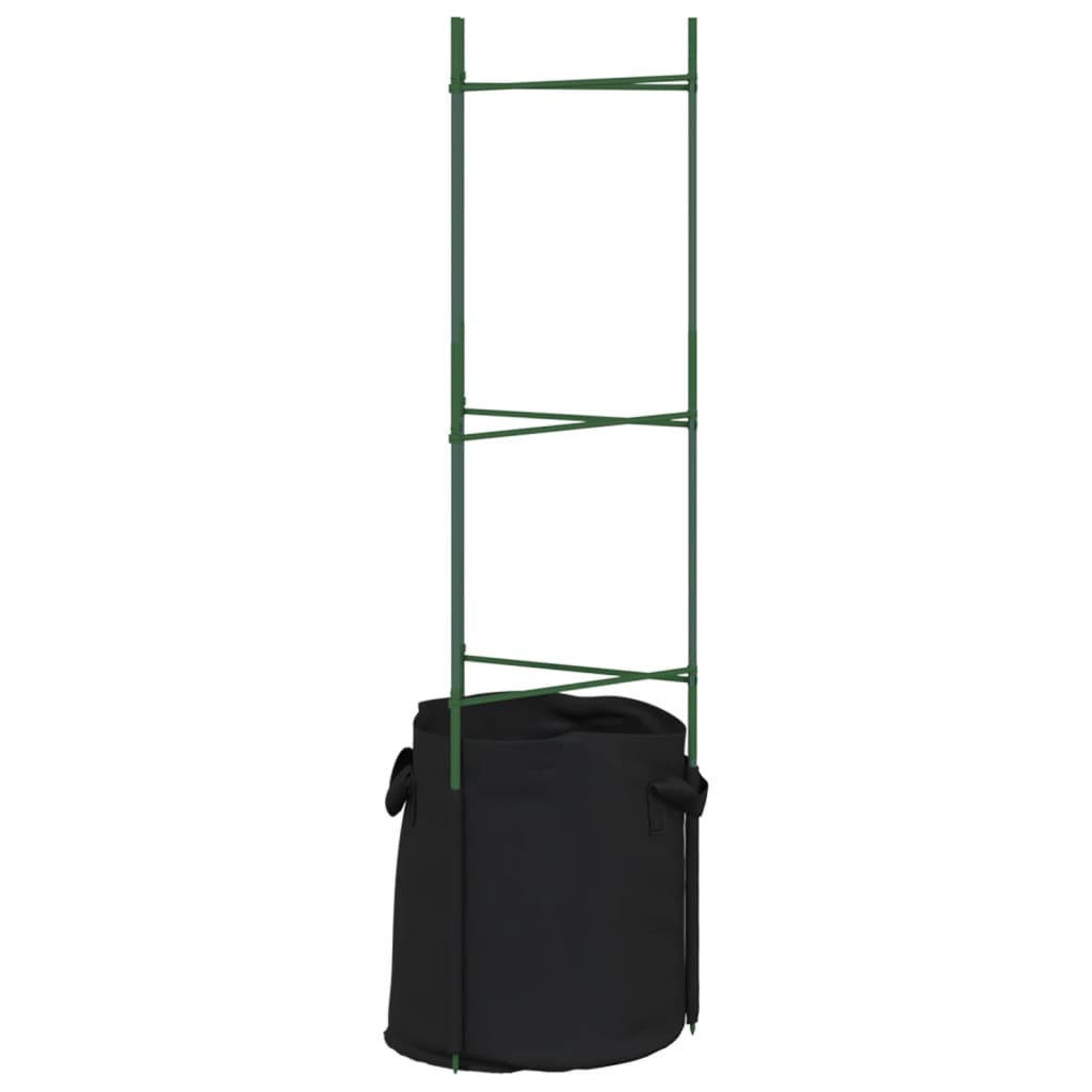 Tomaattihäkki kasvipussilla Dunarica 116cm (8 kpl teräs ja pp)