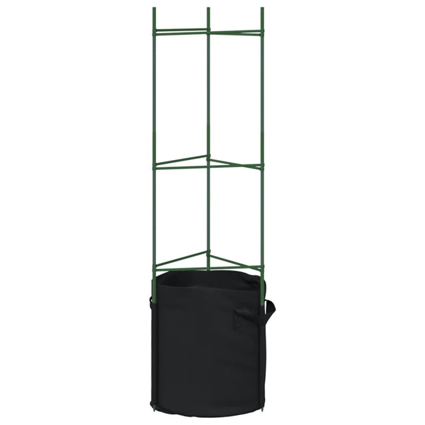 Tomaattihäkki kasvipussilla Dunarica 116cm (8 kpl teräs ja pp)
