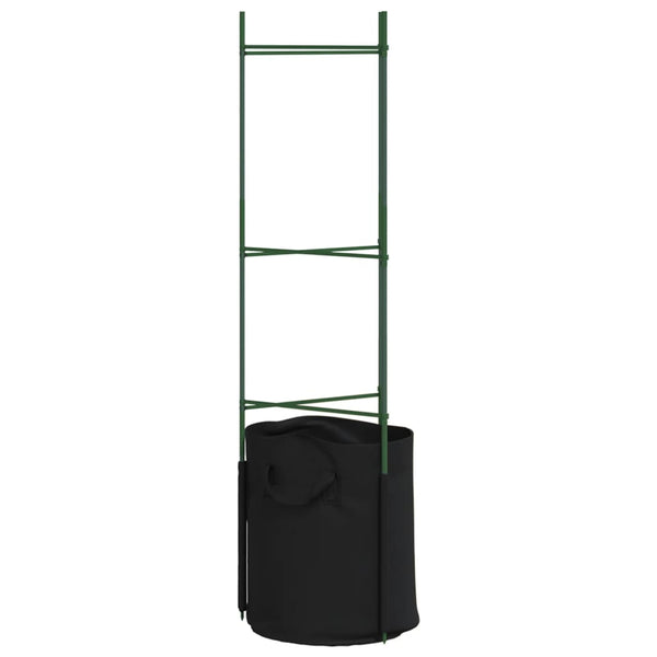 Tomaattihäkki kasvipussilla Dunarica 116cm (8 kpl teräs ja pp)