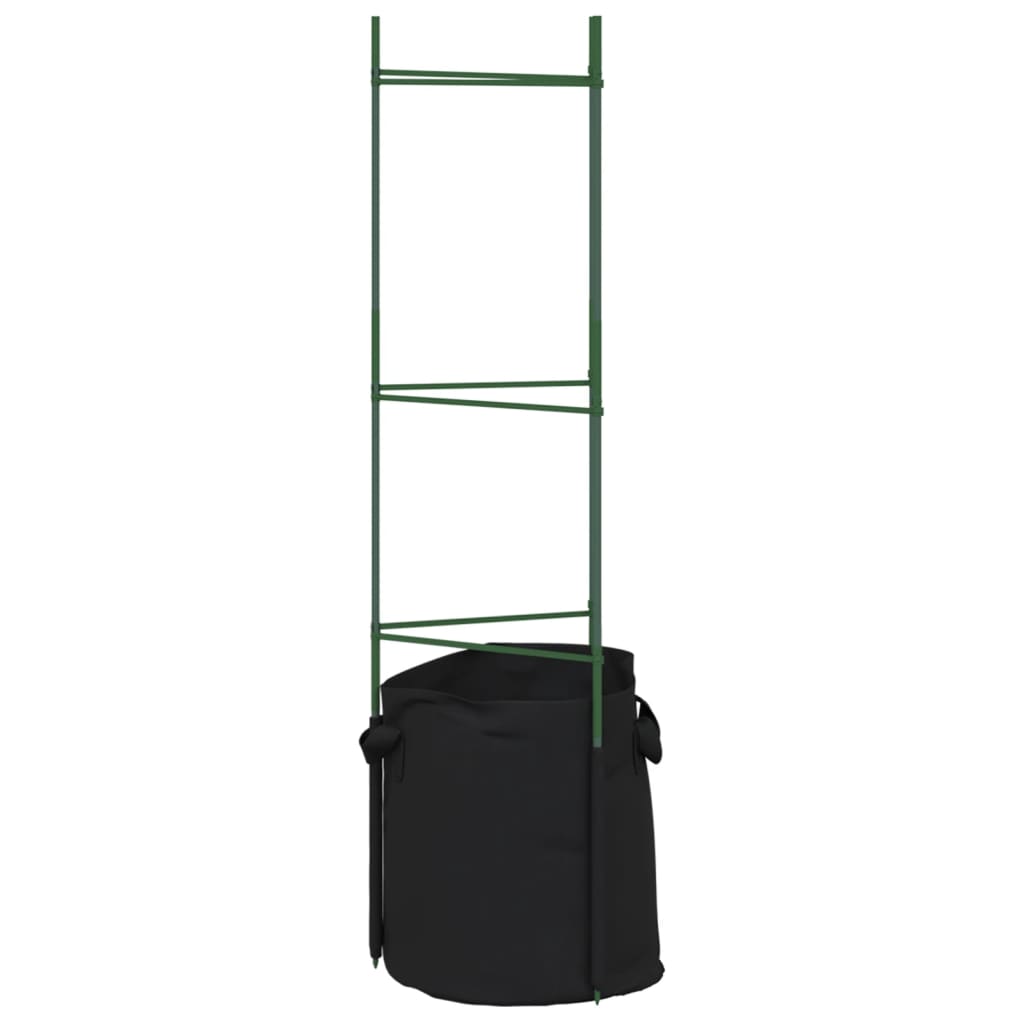 Tomaattihäkki kasvipussilla Dunarica 116cm (8 kpl teräs ja pp)