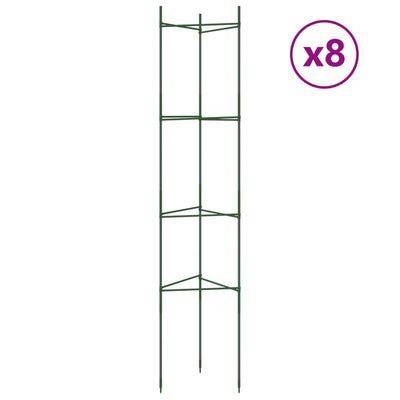 Tomaattihäkki 8 kpl 154 cm teräs ja PP