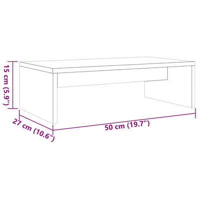 Näyttökoroke vahanruskea 50x27x15 cm täysi mänty