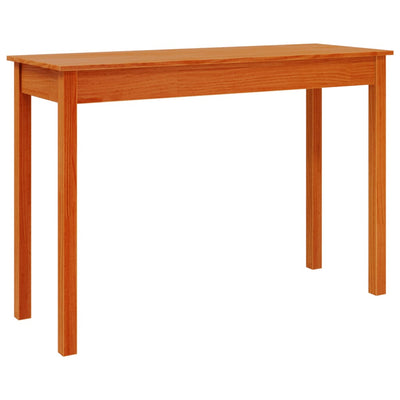 Konsolipöytä vahanruskea 110x40x75 cm täysi mänty