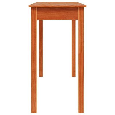 Konsolipöytä vahanruskea 110x40x75 cm täysi mänty