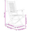 Taitettavat puutarhatuolit 2 kpl 53x66x99 cm bambu