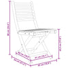 Taitettavat puutarhatuolit 2 kpl 43x54x88 cm bambu