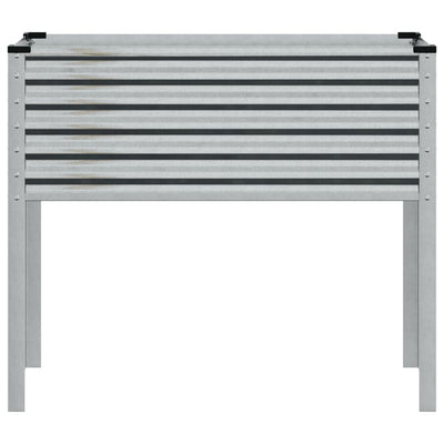 Puutarhakukkalaatikko 100x41x90 cm galvanoitu teräs