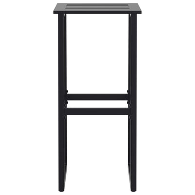 Baarijakkarat 2 kpl musta 38x38x80 cm jauhemaalattu teräs