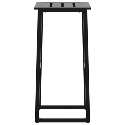 Baarijakkarat 2 kpl musta 38x38x80 cm jauhemaalattu teräs