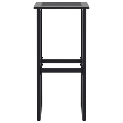 Baarijakkarat 4 kpl musta 38x38x80 cm jauhemaalattu teräs