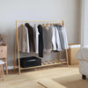 Vaateteline hyllyillä 106x34x102 cm bambu