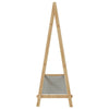 Vaateteline hyllyillä 106x34x102 cm bambu
