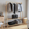 Vaateteline hyllyillä 132x45,5x150,5 cm Bambu