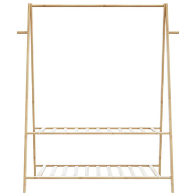 Vaateteline hyllyillä 132x45,5x150,5 cm Bambu