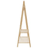 Vaateteline hyllyillä 132x45,5x150,5 cm Bambu