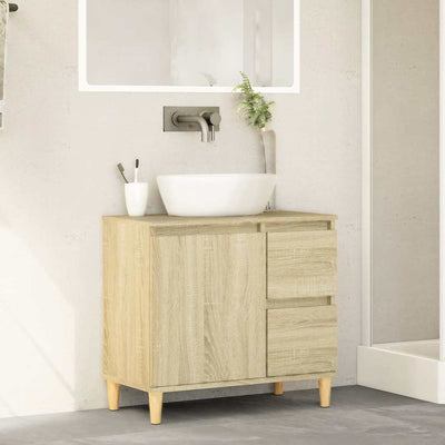 Sonoma-tammi kylpyhuoneen kaappi Calipso 65x33x60cm (puinen)