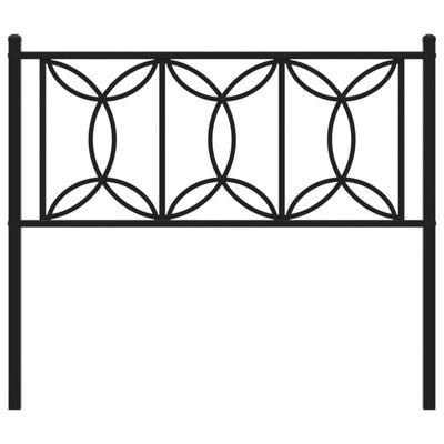 Musta metallinen sängynpääty Chiamiran 107cm