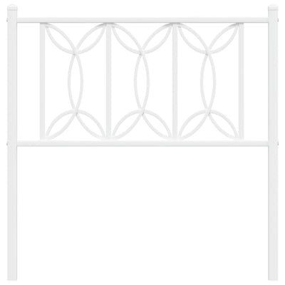 Valkoinen metallinen sängynpääty Chiamiran 80cm