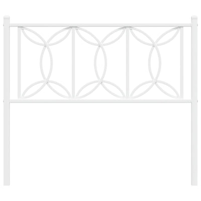 Valkoinen metallinen sängynpääty Chiamiran 107cm