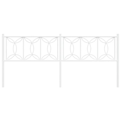 Valkoinen metallinen sängynpääty Chiamiran 200cm