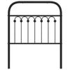 Musta metallinen sängynpääty Kyriakou 75cm