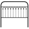 Musta metallinen sängynpääty Kyriakou 107cm