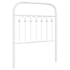 Valkoinen metallinen sängynpääty Kyriakou 80cm