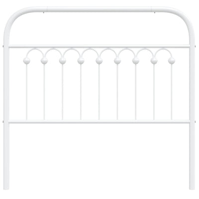 Valkoinen metallinen sängynpääty Kyriakou 100cm