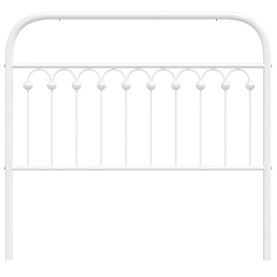 Valkoinen metallinen sängynpääty Kyriakou 107cm