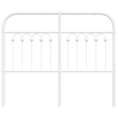 Valkoinen metallinen sängynpääty Kyriakou 120cm