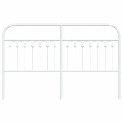 Valkoinen metallinen sängynpääty Kyriakou 150cm