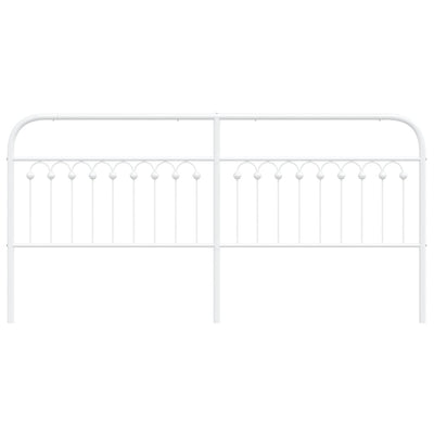 Valkoinen metallinen sängynpääty Kyriakou 193cm