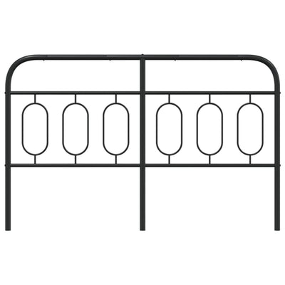 Musta metallinen sängynpääty Marsilian 140cm