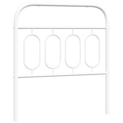 Valkoinen metallinen sängynpääty Marsilian 90cm