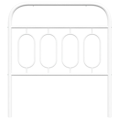 Valkoinen metallinen sängynpääty Marsilian 90cm