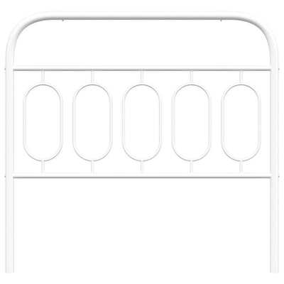 Valkoinen metallinen sängynpääty Marsilian 107cm