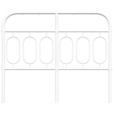Valkoinen metallinen sängynpääty Marsilian 120cm
