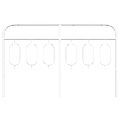 Valkoinen metallinen sängynpääty Marsilian 140cm