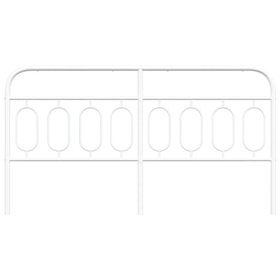 Metallinen sängynpääty valkoinen 193 cm