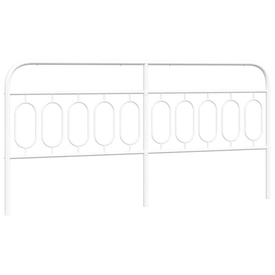 Valkoinen metallinen sängynpääty Marsilian 200cm