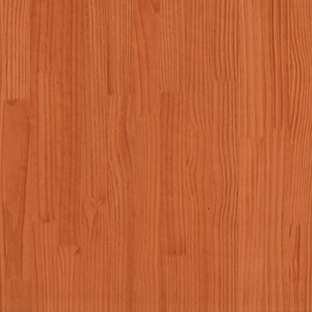 Vahanruskea lastensängyn katos Silvius 198x87x113cm (mänty)