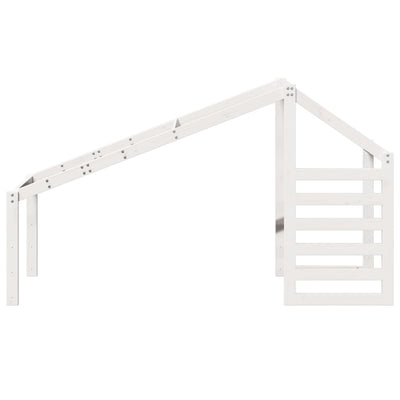 Valkoinen lastensängyn katos Silvius 198x97x113cm (mänty)