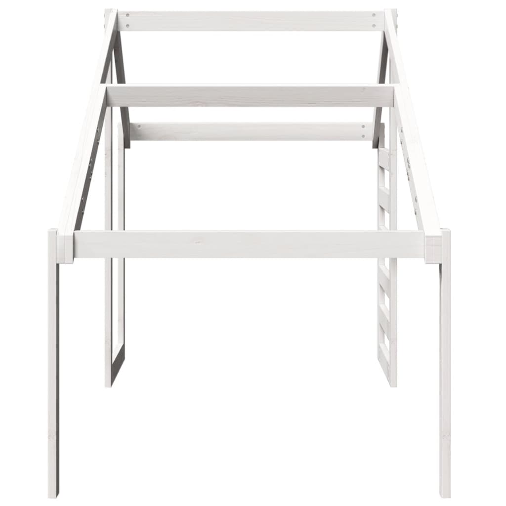 Valkoinen lastensängyn katos Silvius 198x97x113cm (mänty)