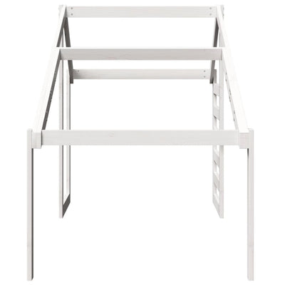Valkoinen lastensängyn katos Silvius 198x97x113cm (mänty)
